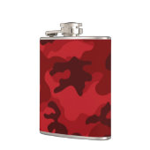 Diepe, donkerrode camo, camouflage heupfles (Links)