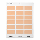 Diepe doorschijnende vaste kleur etiket (Full Sheet)