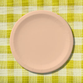 Diepe doorschijnende vaste kleur papieren bordje