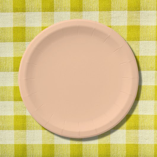 Diepe doorschijnende vaste kleur papieren bordje