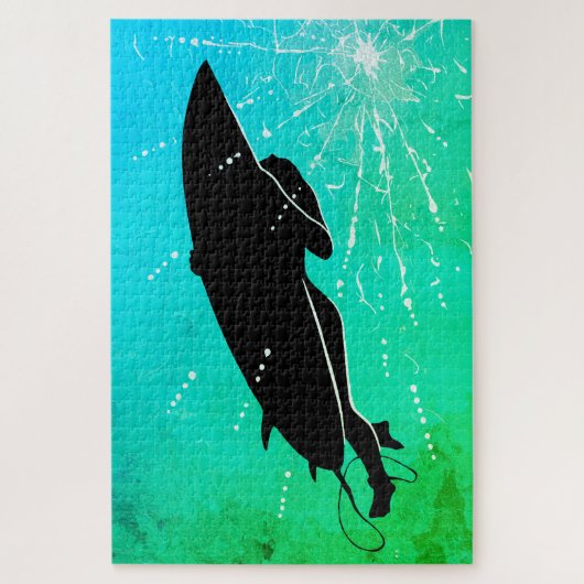 Diepe Duik – De onderwaterreis van de surfer Legpuzzel (Verticaal)