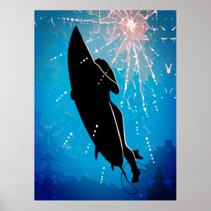 Diepe Duik – De Onderwaterreis van een Surfer Poster