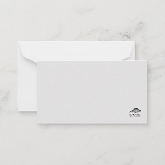 Diepe duiker, Maritiem Bericht Notitiekaartje (Achterkant)