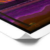 Diepe Dusk Beach Scene landscape print poster (Hoek)