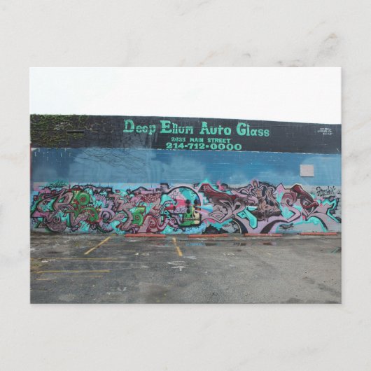 Diepe Ellum Graffiti kunstwerk # 17 Briefkaart (Voorkant)