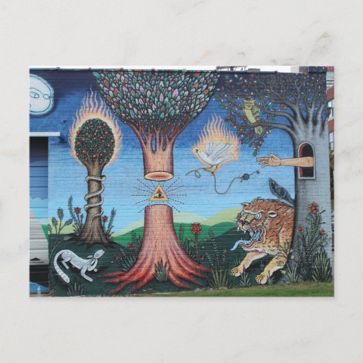 Diepe Ellum Graffiti kunstwerk # 24 Briefkaart (Voorkant)