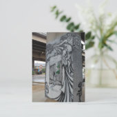 Diepe Ellum Graffiti kunstwerk # 37 Briefkaart (Staand voorkant)