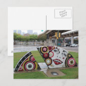 Diepe Ellum Graffiti kunstwerk # 55 Briefkaart (Voorkant / Achterkant)