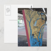 Diepe Ellum Graffiti kunstwerk # 81 Briefkaart (Voorkant / Achterkant)