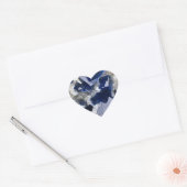 Diepe Fluoriet Kristal Schilfer Hart Edelsteen Kun Sticker (Envelop)