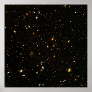 Diepe Gebied van Hubble het ultra (HUDF) [Druk] Poster