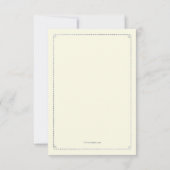 Diepe gebundelde sympathiebevestiging bedankkaart (Achterkant)