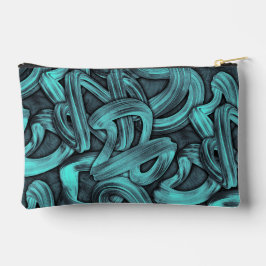 diepe gedachte - zwart en turquoise : etui