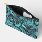 diepe gedachte - zwart en turquoise : etui (Open)