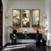 Diepe Genade Gouden Betta Vis Teal Olie Kunst Tissuepapier