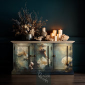 Diepe Genade Gouden Betta Vis Teal Olie Kunst Tissuepapier