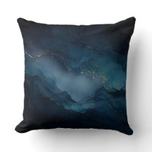 Diepe Getijde Turquoise Goud Oceaan Abstracte Worp