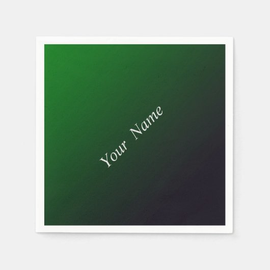 Diepe gradiënt van smaragd servet (Voorkant)