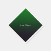 Diepe gradiënt van smaragd servet (Hoek)