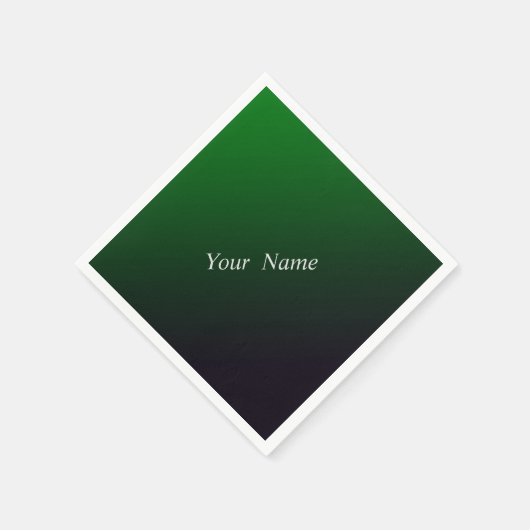 Diepe gradiënt van smaragd servet (Hoek)