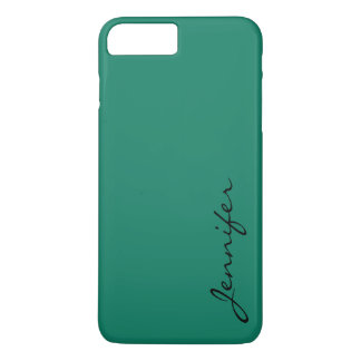 Diepe groen-cyaan turkooise kleur achtergrond iPhone 8/7 plus hoesje