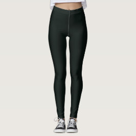Diepe groene, vaste platte kleur leggings