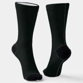 Diepe groene, vaste platte kleur sokken