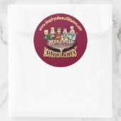 Diepe, grote ticker ronde sticker (Tas)