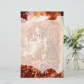 Diepe herfst in steen gebeiteld briefpapier (Staand voorkant)