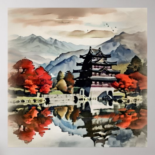 Diepe herfst poster (Voorkant)