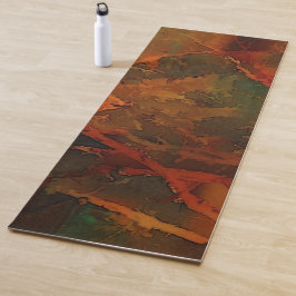 Diepe herfst rijke aardse abstracte herfst yogamat