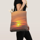Diepe Horizon Zonsondergang Oceaan Gloed Tote Bag (Dichtbij)