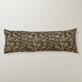 Diepe hout camouflage lichaamskussen (Achterkant)