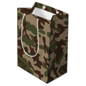 Diepe hout camouflage medium cadeauzakje (Achterkant Gekanteld)