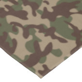 Diepe hout camouflage tafelkleed (Gekanteld)
