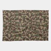 Diepe hout camouflage theedoek (Horizontaal)