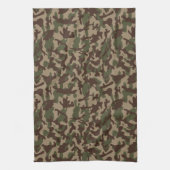 Diepe hout camouflage theedoek (Verticaal)