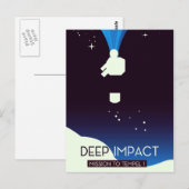 Diepe Impact Ruimte Kunst Briefkaart (Voorkant / Achterkant)