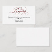 Diepe Kaart voor informatie over het register van (Voorkant / Achterkant)