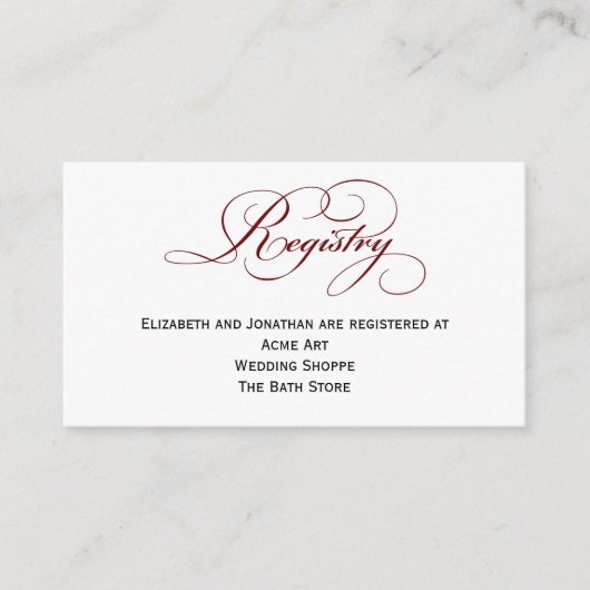 Diepe Kaart voor informatie over het register van (Voorkant)