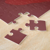 Diepe karmozijnrode gloed – De Leeuw van het brand Legpuzzel (Zijkant)