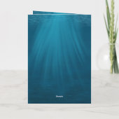 Diepe Katachtigen Grappige Zwemmende Katten Valent Feestdagen Kaart (Achterkant)