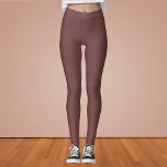 Diepe koffee Solid Color Leggings<br><div class="desc">Diepe koffee Solid Color</div>