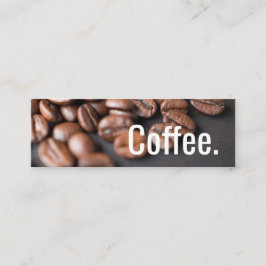 Diepe koffiebonen Eenvoudige Oswald Punch-Kaart Klantenkaartje