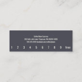 Diepe koffiebonen Eenvoudige Oswald Punch-Kaart Klantenkaartje (Achterkant)