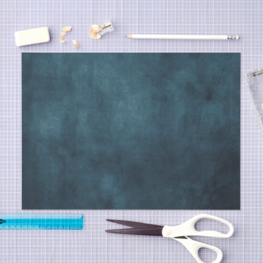 Diepe kwikblauwe textuur, blauwgroen, verstrooid tissuepapier (Craft)