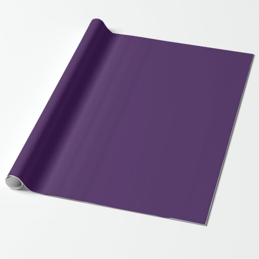 Diepe lavendelpaarse kleuraccent cadeaupapier (Uitgerold)