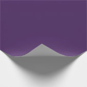 Diepe lavendelpaarse kleuraccent cadeaupapier (Hoek)