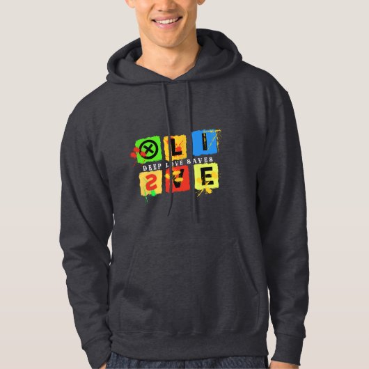 DIEPE LIEFDE REDT LEVENS HOODIE (Voorkant)