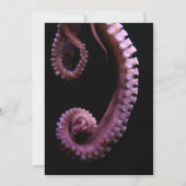 Diepe Ocean Octopus Beach Weddenschap Kaart (Achterkant)